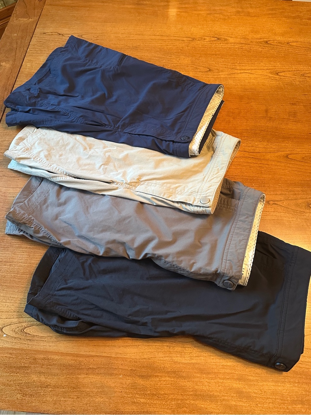 Women’s Casual Lightweight Shorts - Black, Light Tan, Khaki, Navy Blue.